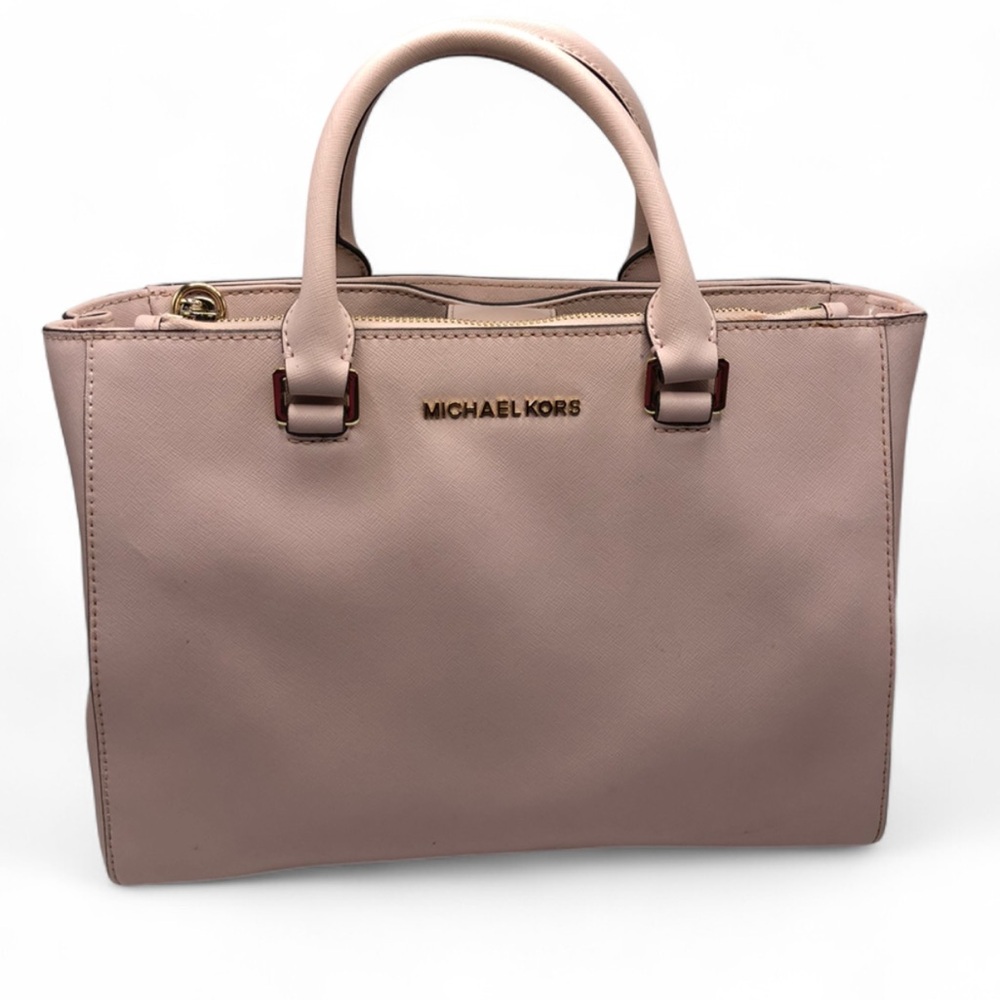 Michael Kors Saffiano Leather Satchel Crossbody Bag